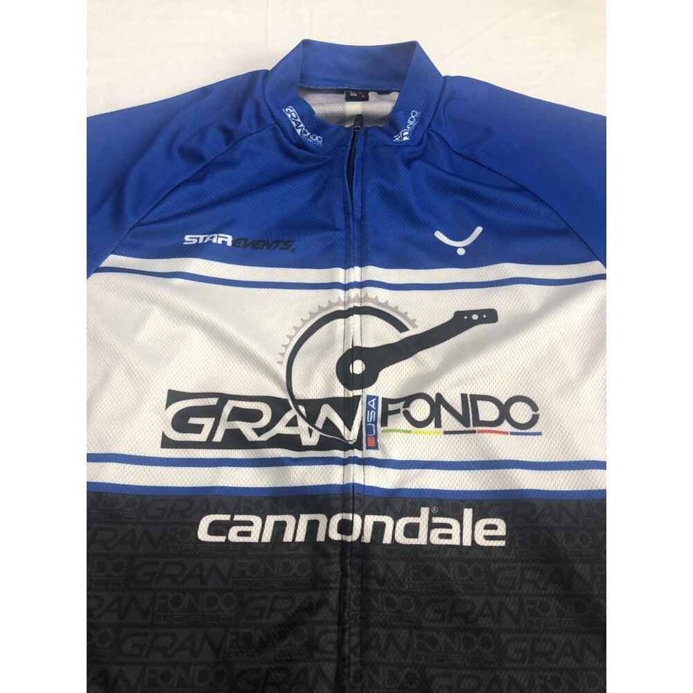 Taymory Cycling Jersey Full Zip Cannondale Star Events Gran Fondo USA Size Large - Picture 2 of 10